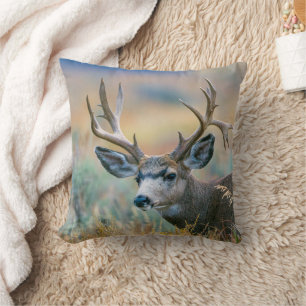 Mule Deer Buck   Grand Teton National Park Wyoming Kissen