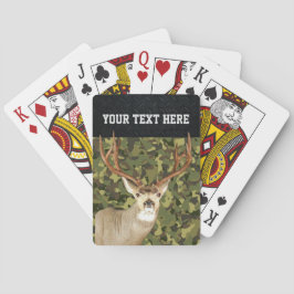 Mule Deer Camouflage Jagd Antler Buck Custom Spielkarten