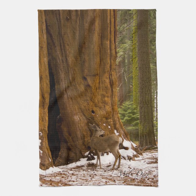 Mule Deer Handtuch (Vertikal)