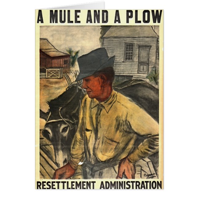 Mule et charrue 1935 (Devant)