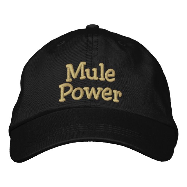 Mule Power Bestickte Kappe (Vorderseite)