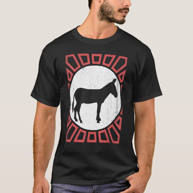 Mule Vintag Retro Style Animal T-Shirt (Vorderseite)