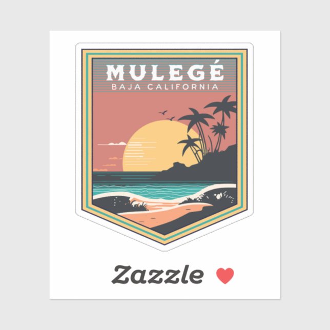 Mulegé Baja California Sur Mexico RV Aufkleber (Blatt)