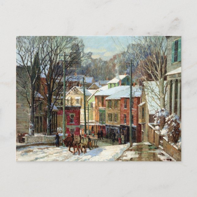 Mulhaupt - Winter in Gloucester Postkarte (Vorderseite)