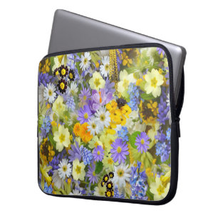 MULITCOLORED FLORAL HINTERGRUNDPATTER LAPTOPSCHUTZHÜLLE