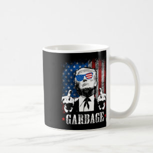 Müll für Trump 2024 Funny US American Flag Men Kaffeetasse