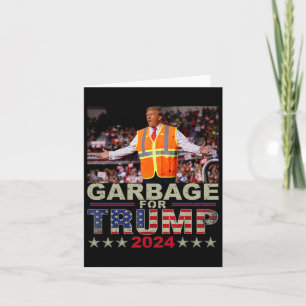 Müll für Trump 2024-T-Shirts - Trump-Unterstützer Karte