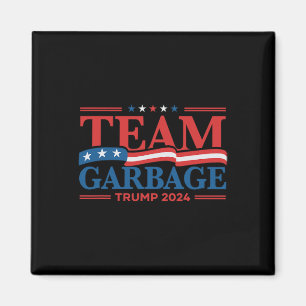 Müll für Trump 2024 USA-Flagge Vintage Magnet