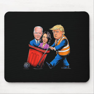 Müll für Trump 2024 Witzige Zeit, Garb auszuziehen Mousepad