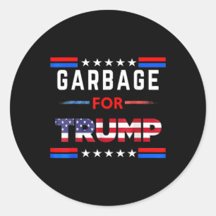 Müll für Trump macht amerikanischen Müll zu einem Runder Aufkleber