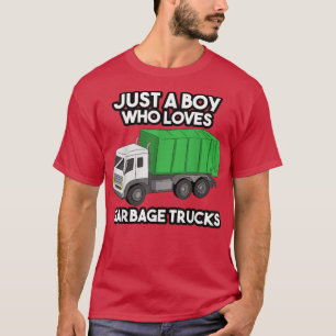 Müll Lächelnde LKW Junge Liebe Recycelnd Day Dustc T-Shirt