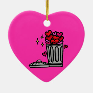 Müll Liebe Süße Lustige Valentinstag-Attribute Keramik Ornament