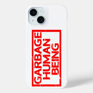 Müll Mensch als Briefmarke Case-Mate iPhone Hülle
