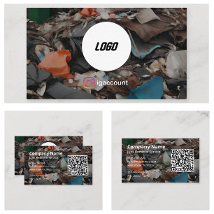 Müllabfuhr QR-Code-Logo Visitenkarte