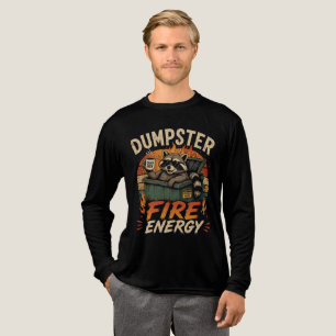 Müllcontainer-Feuer-Energy Lustiges Waschbär-T-Shi Tri-Blend Shirt