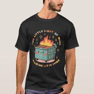Müllcontainer-Feuer Licht wird an Halloween leucht T-Shirt