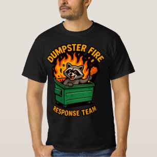 Müllcontainer-Feuerwehr l Waschbär Müll-Panda T-Shirt