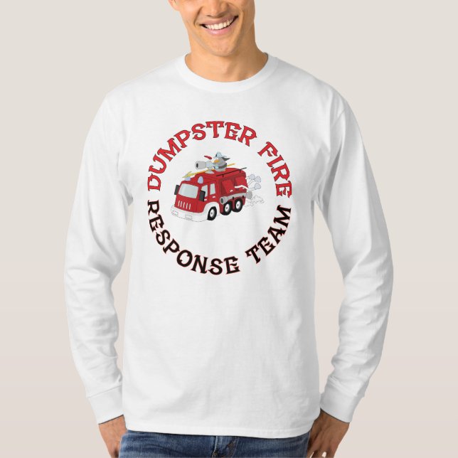 Müllcontainer-Feuerwehr T-Shirt (Vorderseite)