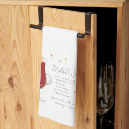 Mulled Wein Christmas Cocktail Rezept Geschirrtuch