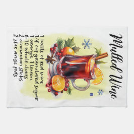 Mulled Wein Rezept Weihnachtsrezeptur Geschirrtuch