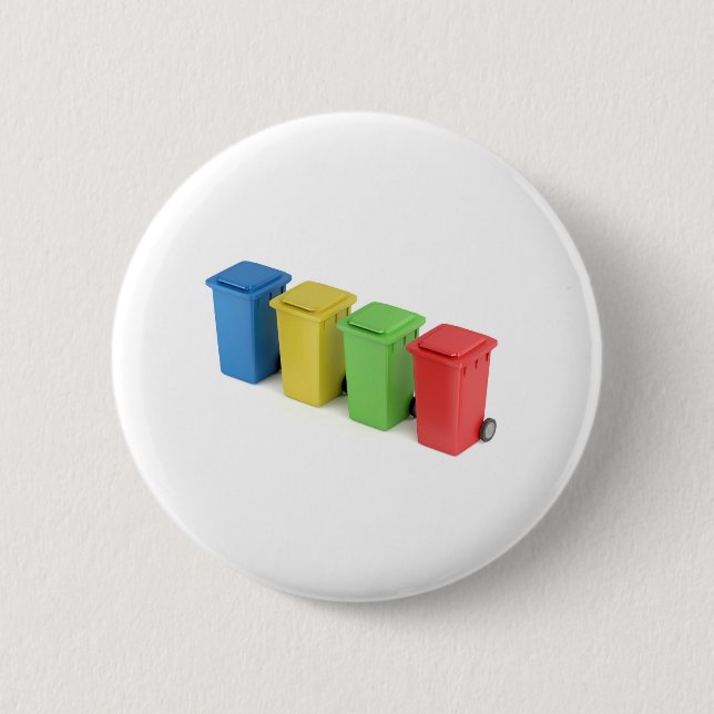 Mülleimer aus mehrfarbigem Kunststoff Button (Vorderseite)
