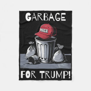 Mülleimer für Trumps Mega-Hut Fleecedecke
