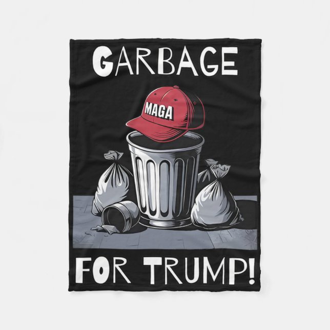 Mülleimer für Trumps Mega-Hut Fleecedecke (Vorderseite)