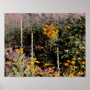 Mulleins Black Mit Augen Susan Blume Poster