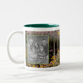 Mulleins Mit Augen Susan-Blume hinzufügen Foto Zweifarbige Tasse
