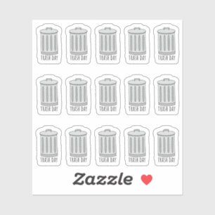 Müller Bin Day Garbage Tracker Mini Bujo Planer Aufkleber