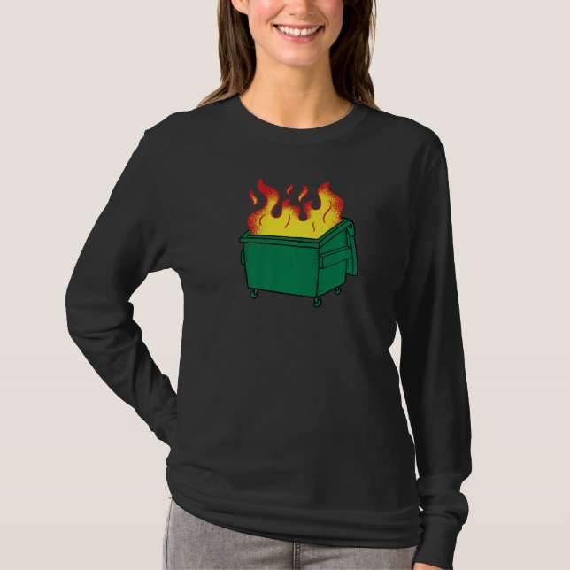 Müller-Feuer ich bin ein Müllkippe-Feuer T-Shirt (Vorderseite)