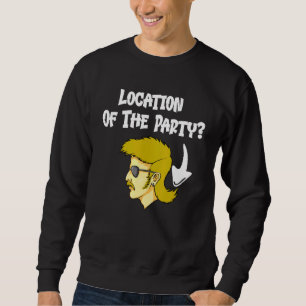 Mullet Hairdo Lage des Party Redneck Sweatshirt