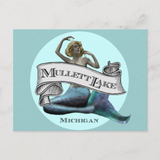 Mullett Lake Mermaid Postkarte