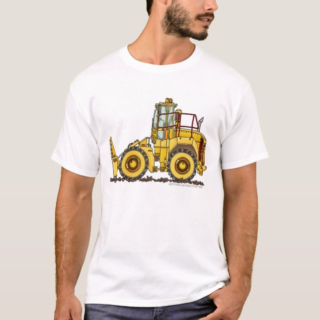 Müllgruben-Verdichtungsgerät-Bau-Kleid T-Shirt (Vorderseite)