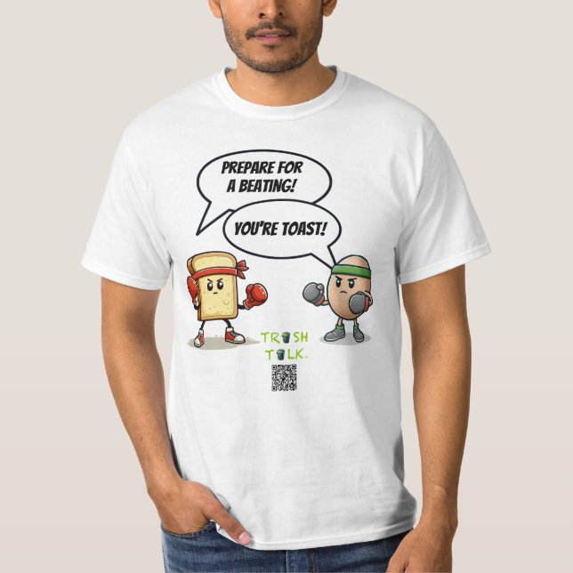 Müllhalde / Eier gegen Toast - von LoGoss T-Shirt (Vorderseite)