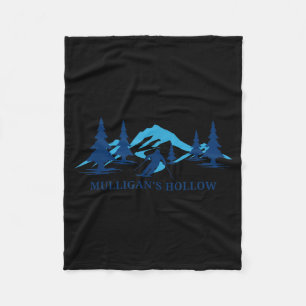 Mulligan's Hollow Michigan-Ski- Resort Skifahrer Fleecedecke