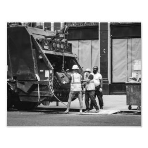 Müllmänner: New York City Fotodruck