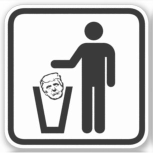 Müllschild Aufkleber