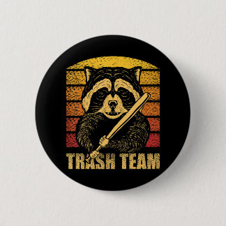 Müllteam Pandas Raccoon Animal Garbage Gang Button