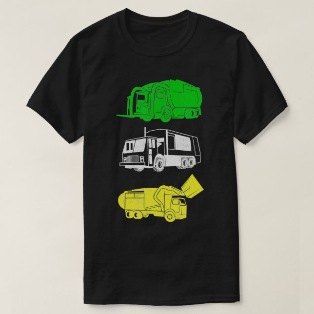 Mülltransporter Mülltag T-Shirt städtische Abfallb (Design vorne)