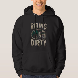 Mülltransporter Recycelnd Müllabfuhr Hoodie