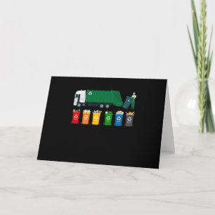Müllwagen für Recycling Karte