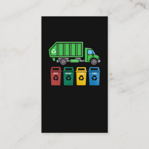 Müllwagen Kids Boys Recycelnd LKW Visitenkarte