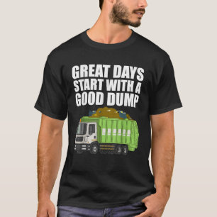 Müllwagen Kunst für Kleinkind Jungen Müllmann T-Shirt