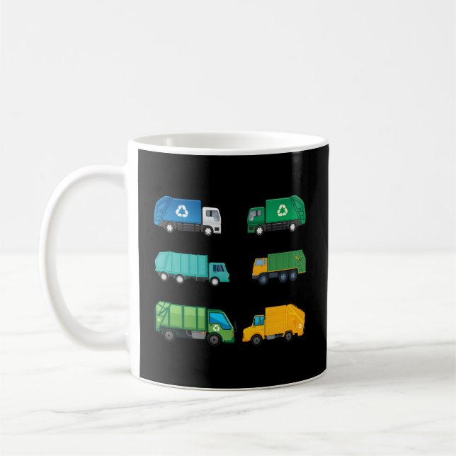 Müllwagen Mülleimer Recycelnd Müllwagen Dr. Kaffeetasse (Links)