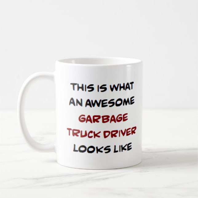 Müllwagenfahrer, phantastisch kaffeetasse (Links)
