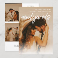 Multi 3 photo et typographie Faire-part des jeunes