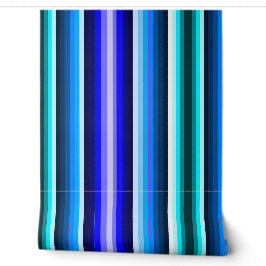 Multi Blue Stripe Tapete