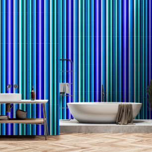Multi Blue Stripe Tapete