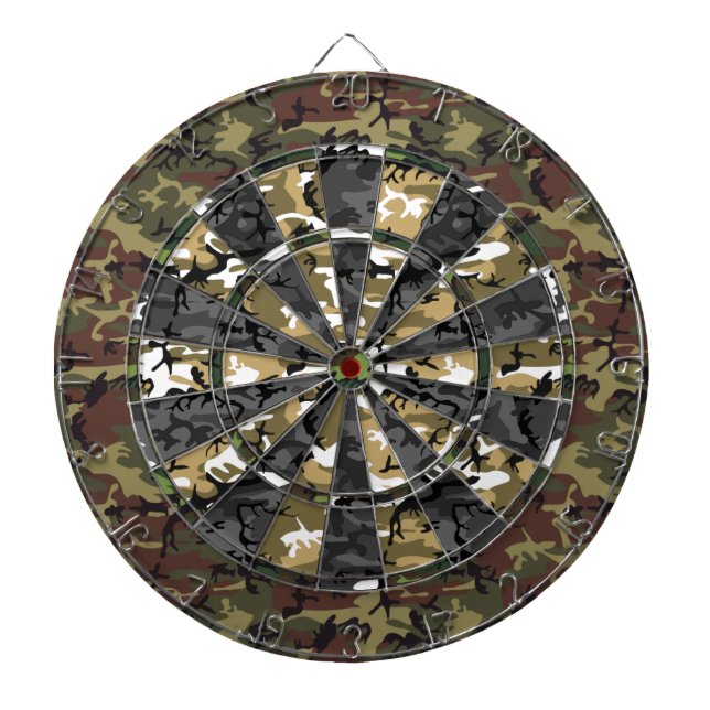 Multi-Camouflage-Dart-Board Dartscheibe (vorne)